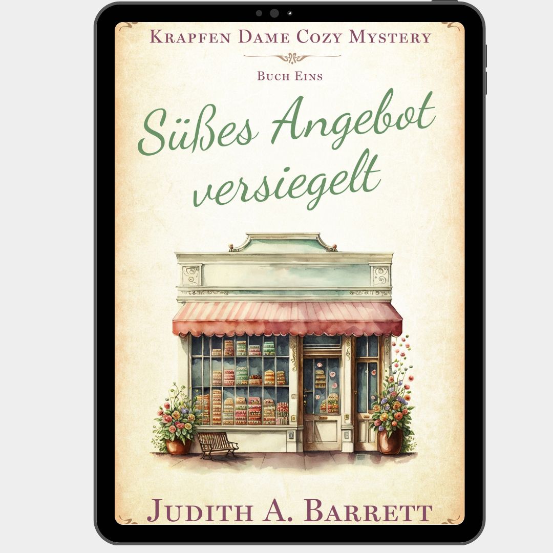 Süßes Angebot versiegelt Krapfen Dame Cozy Mystery Buch 1 Cover