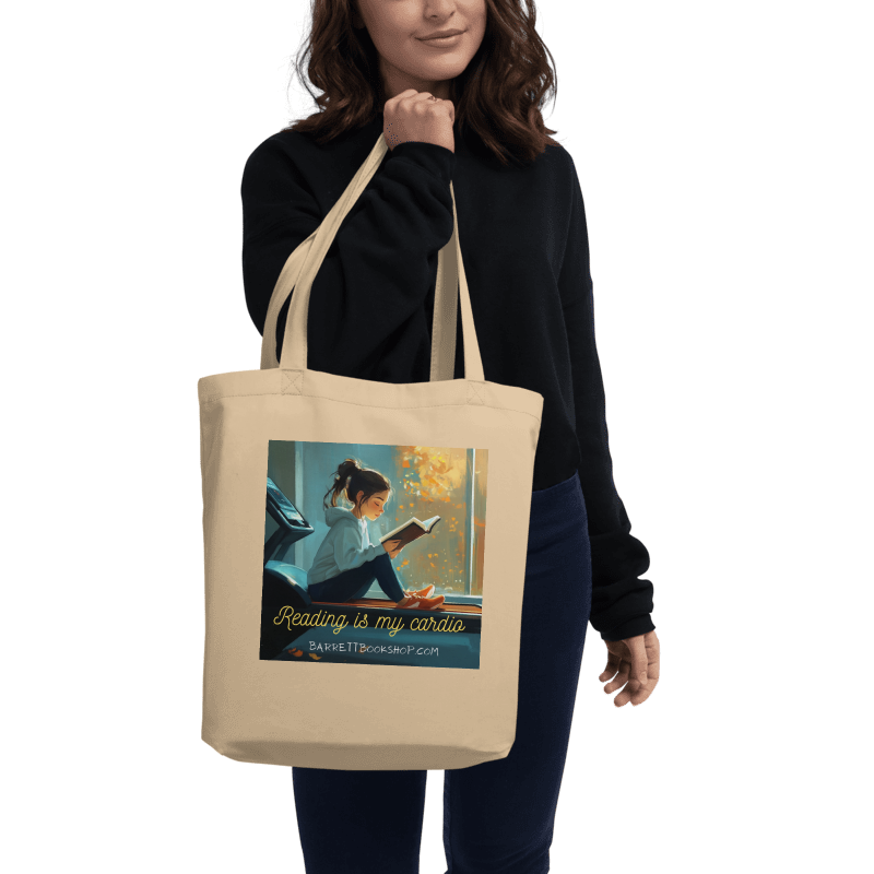 eco tote bag printed both sides reading is cardio