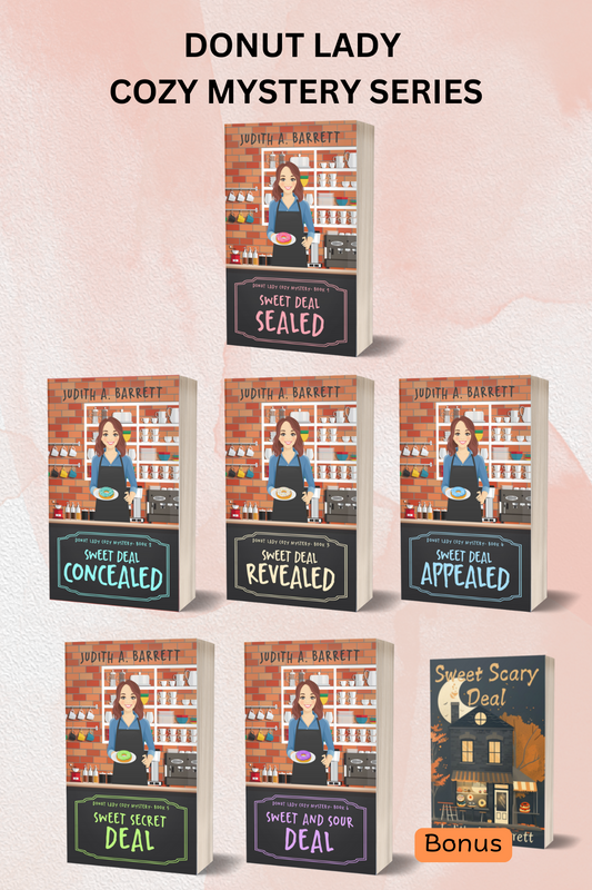 Donut Lady Cozy Mysteries Complete set paperbacks with bonus