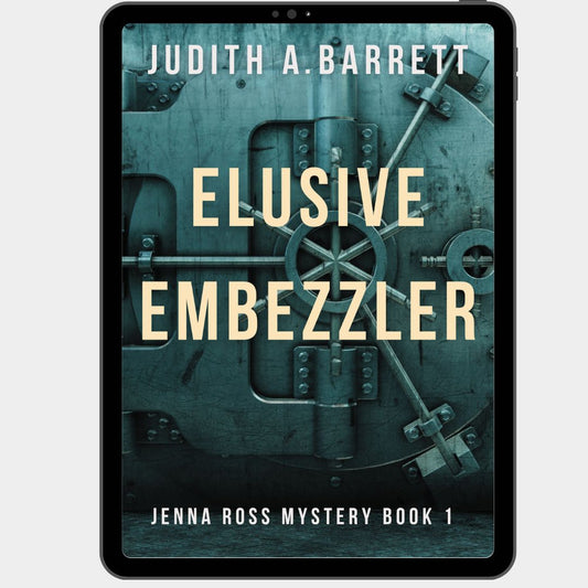 Elusive Embezzler Cover ebook Jenna Ross Mystery 1