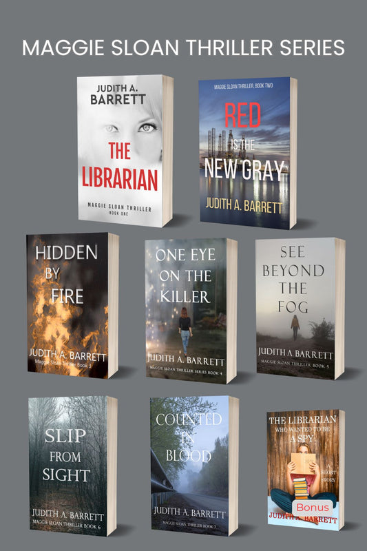 Complete Series of Maggie Sloan Thriller paperbacks plus a bonus book