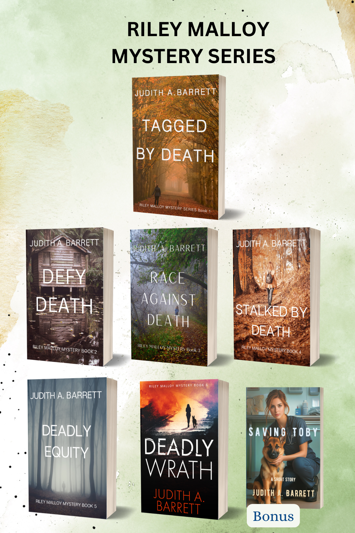 Complete Series Riley Malloy Mystery paperbacks