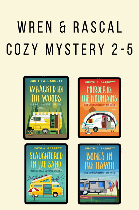 Books 2-5 of the 'Wren & Rascal Cozy Mystery' series 