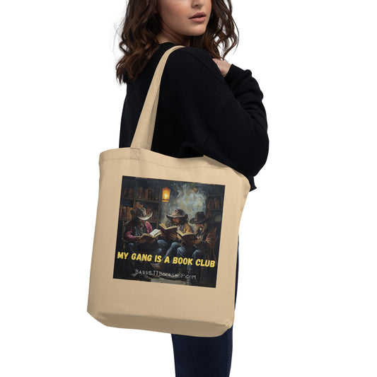 Gang is a book club tote printed both sides back