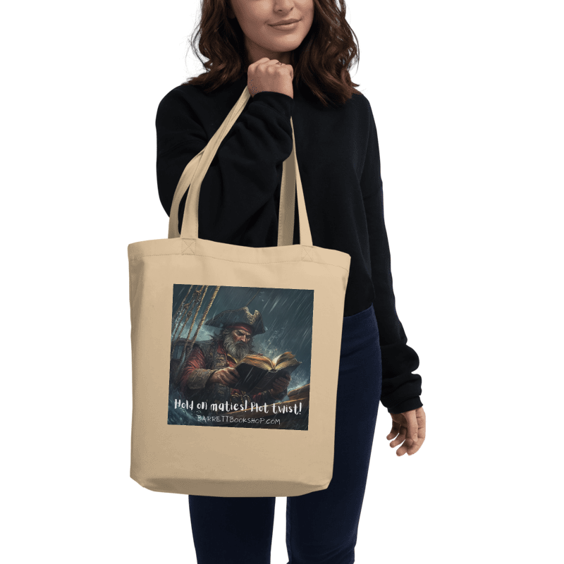 eco tote bag printed both sides plot twist