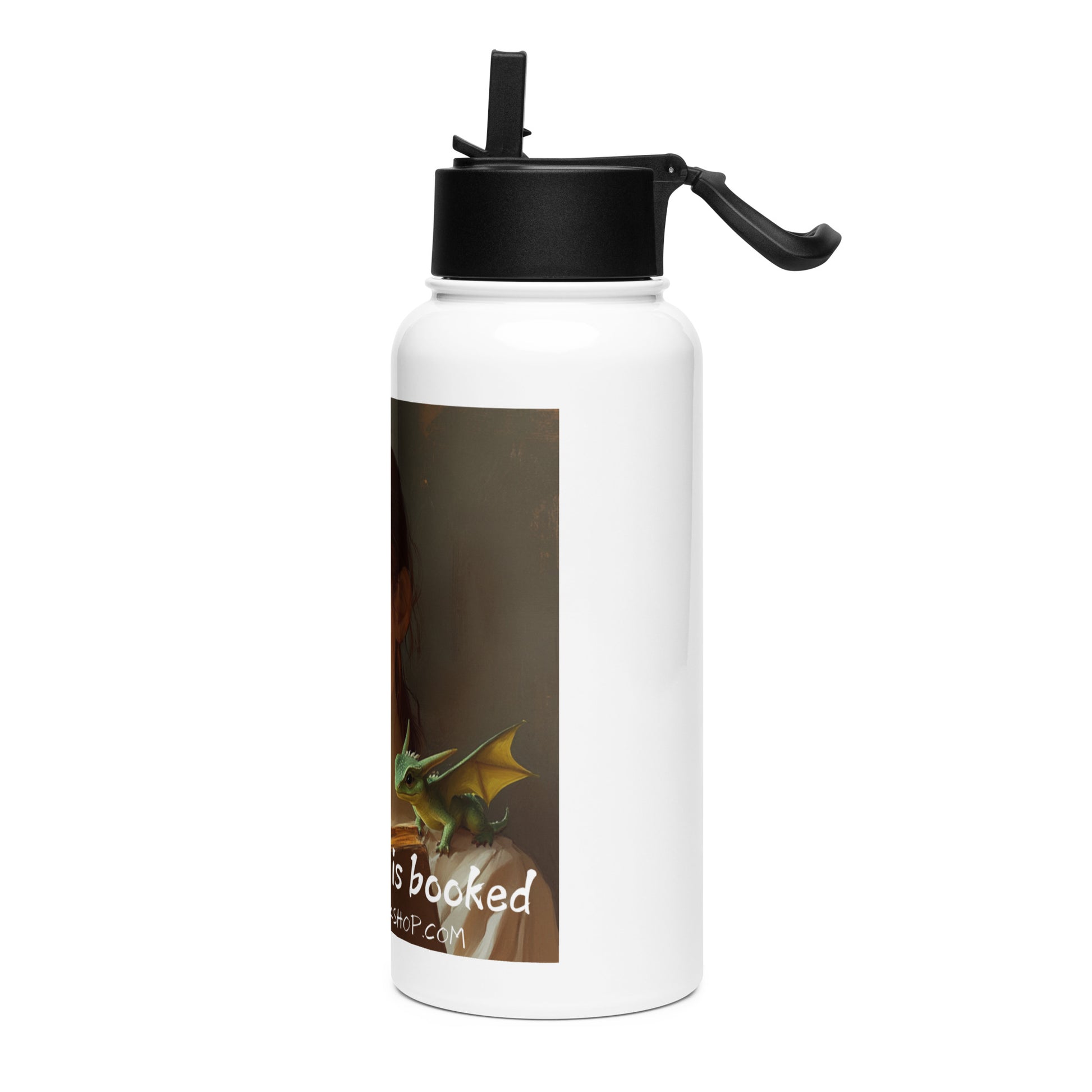 stainless steel water bottle with a straw booked weekend left